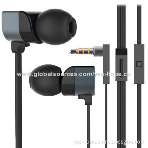 Original Fashionable In-ear Flat Cable Earphones, 20Hz to 20kHz Frequency Response